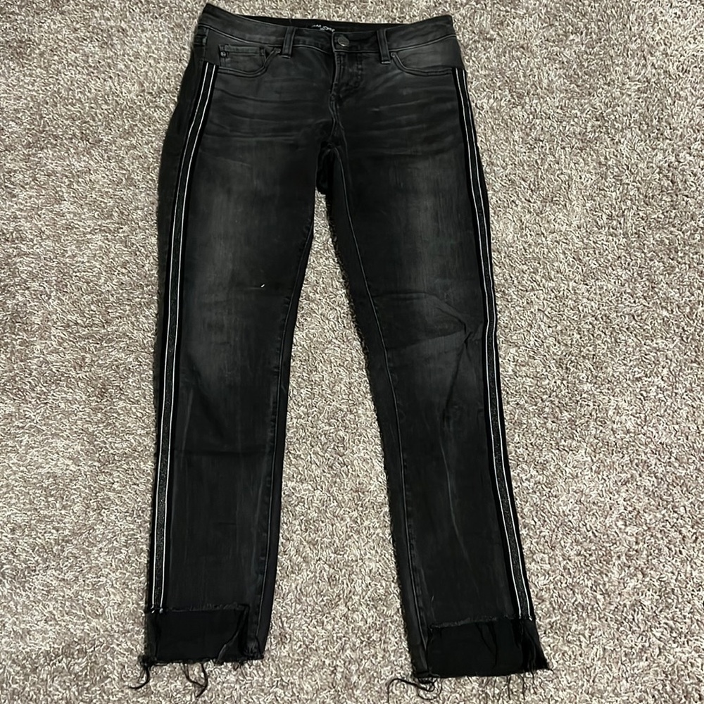 Dear John black skinny jeans with detailing